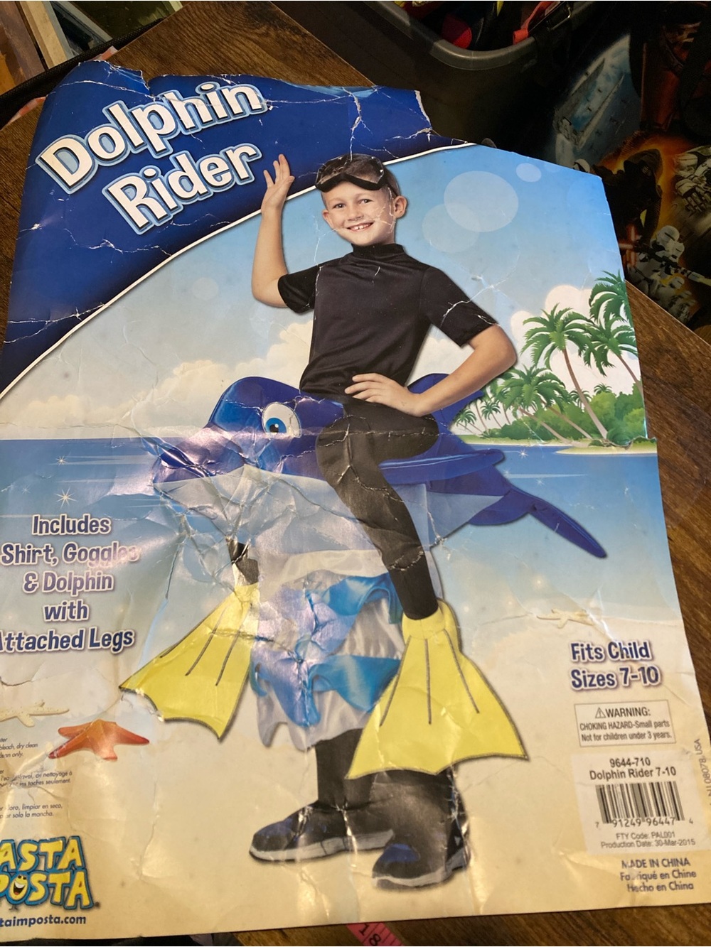 Rasta Imposta dolphin rider kids costume